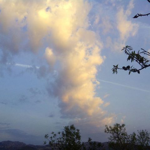 Nubes al atardecer