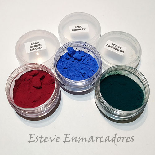 Carmín Granza - Azul Cobalto - Verde Esmeralda - Esteve Enmarcadores