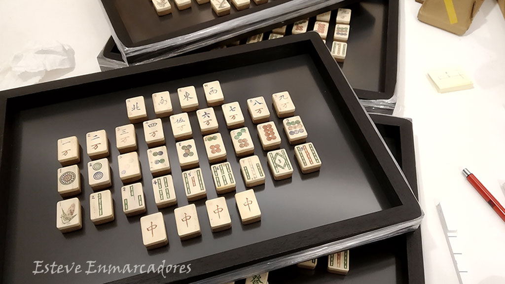 Fichas de Mahjong enmarcadas - Esteve Enmarcadores