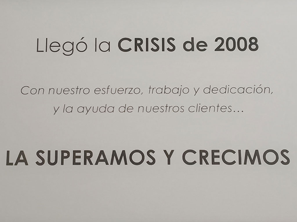 Crisis 2008 - Esteve Enmarcadores