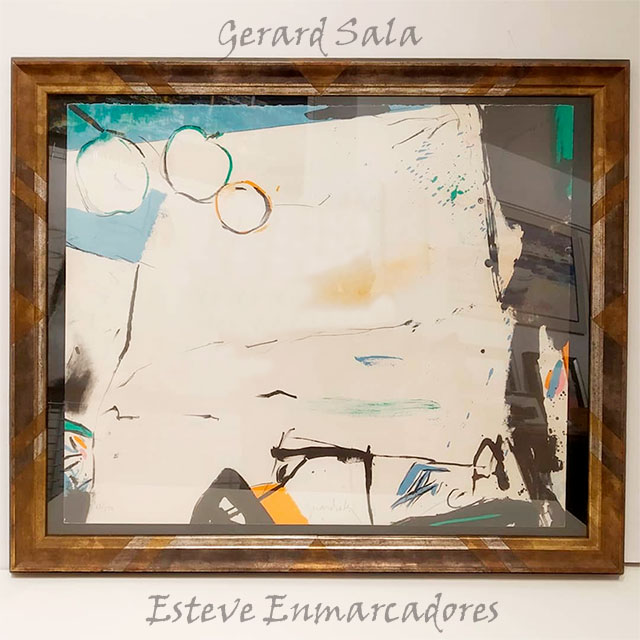 Litografía de Gerard Sala enmarcada - Esteve Enmarcadores