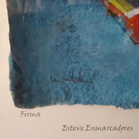 Natxo Arteta - Firma - Esteve Enmarcadores