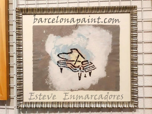 Piano Dibujo original - Esteve Enmarcadores