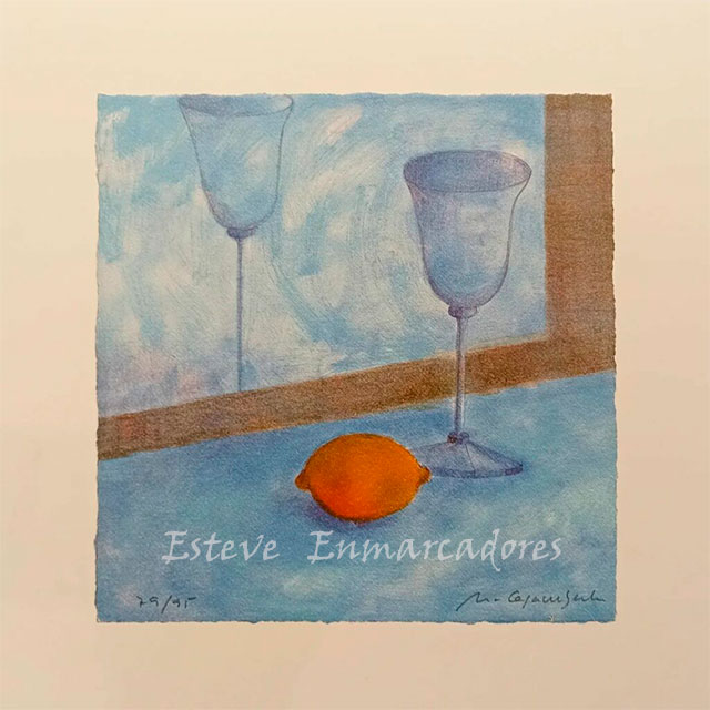 Reflejos. Litografía de Montse Casacuberta - Esteve Enmarcadores